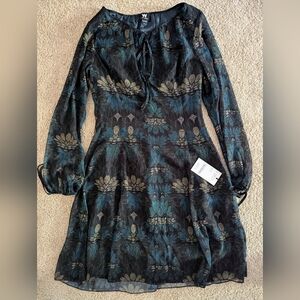 W by Worth Peasant Green Summer Dress size 6